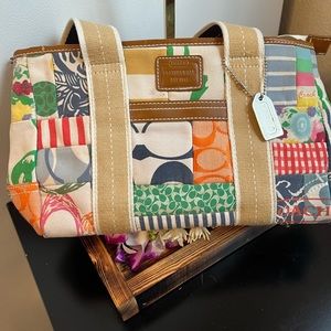 Coach Hampton Patchwork Satchel